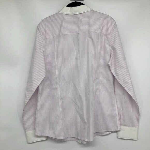 Brooks Brothers Light Pink Pinstriped Button up Long Sleeve Dress Shirt size 14 - Picture 2 of 15